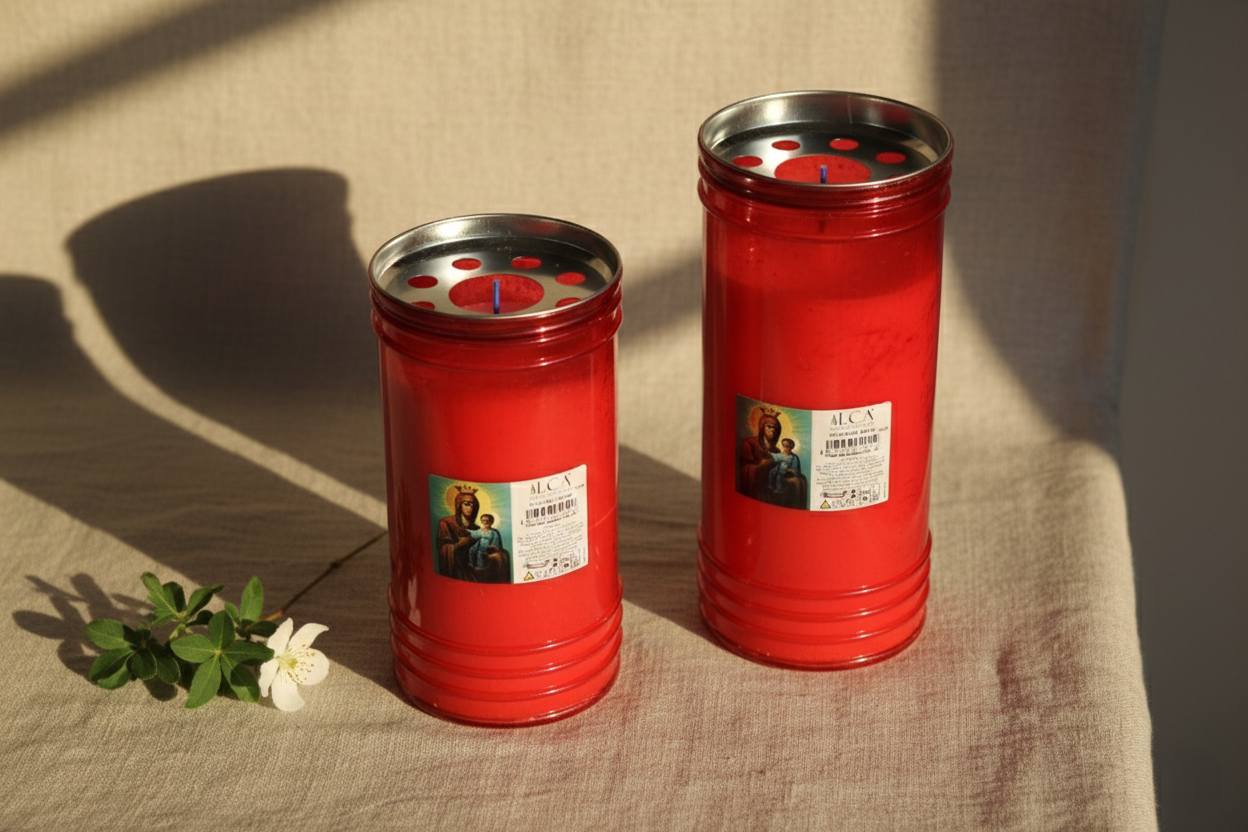 Set 2 candele plastic (96 ore + 120 ore)
