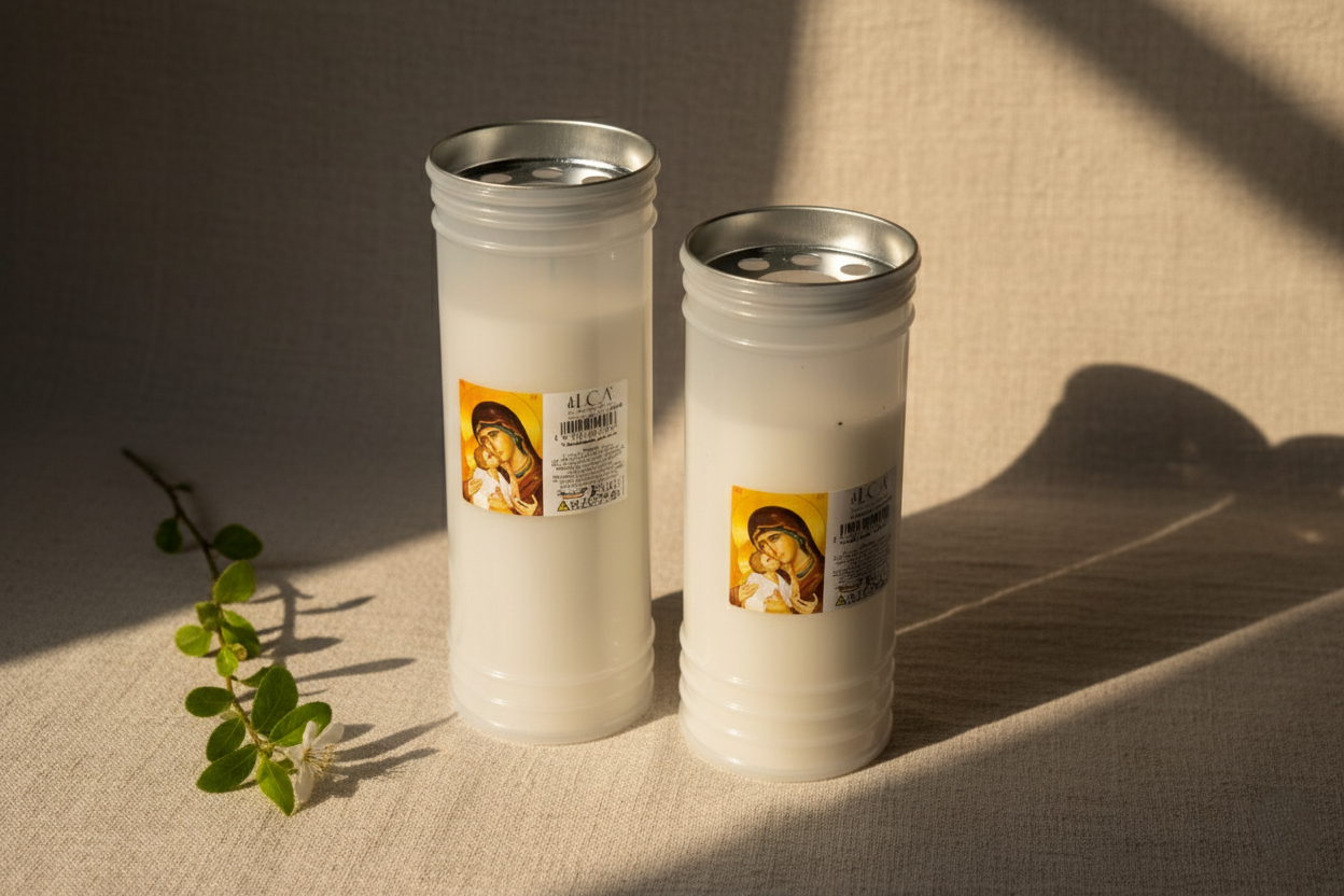 Set 2 candele plastic (120 ore + 144 ore)