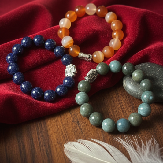 Set  3 Brățări din pietre semiprețioase