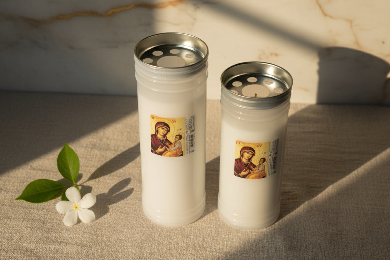 Set 2 candele plastic (120 ore + 144 ore)